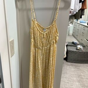 Billabong Yellow Floral Midi Dress